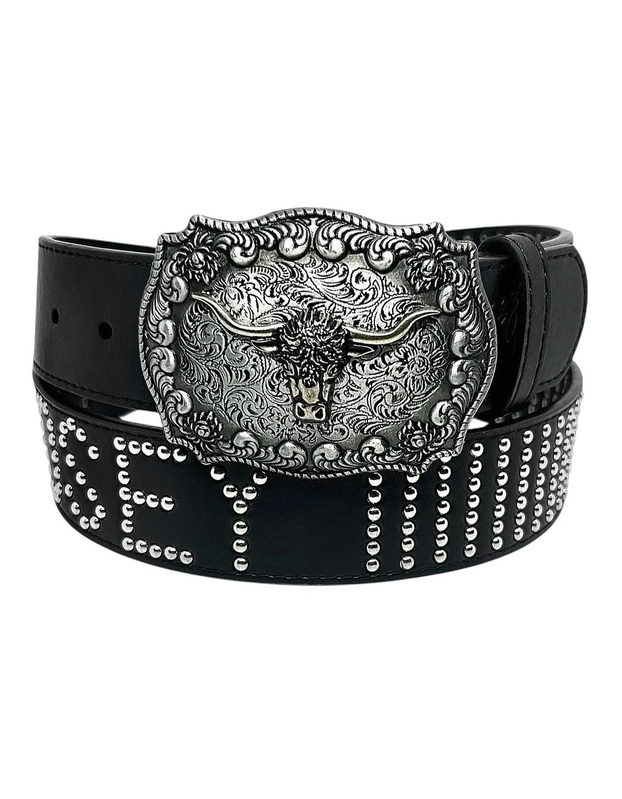 Interchangeable Buckle Belt, Black
