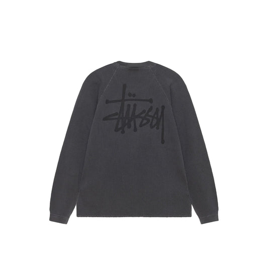 Raglan Basic Thermal, Washed Black