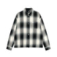 Loose Weave Plaid Shirt, Grey