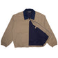 Zip Jacket, Khaki/Navy